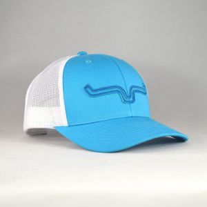 Kimes Ranch Rope Burn Trucker Turquoise/White Snapback Hat